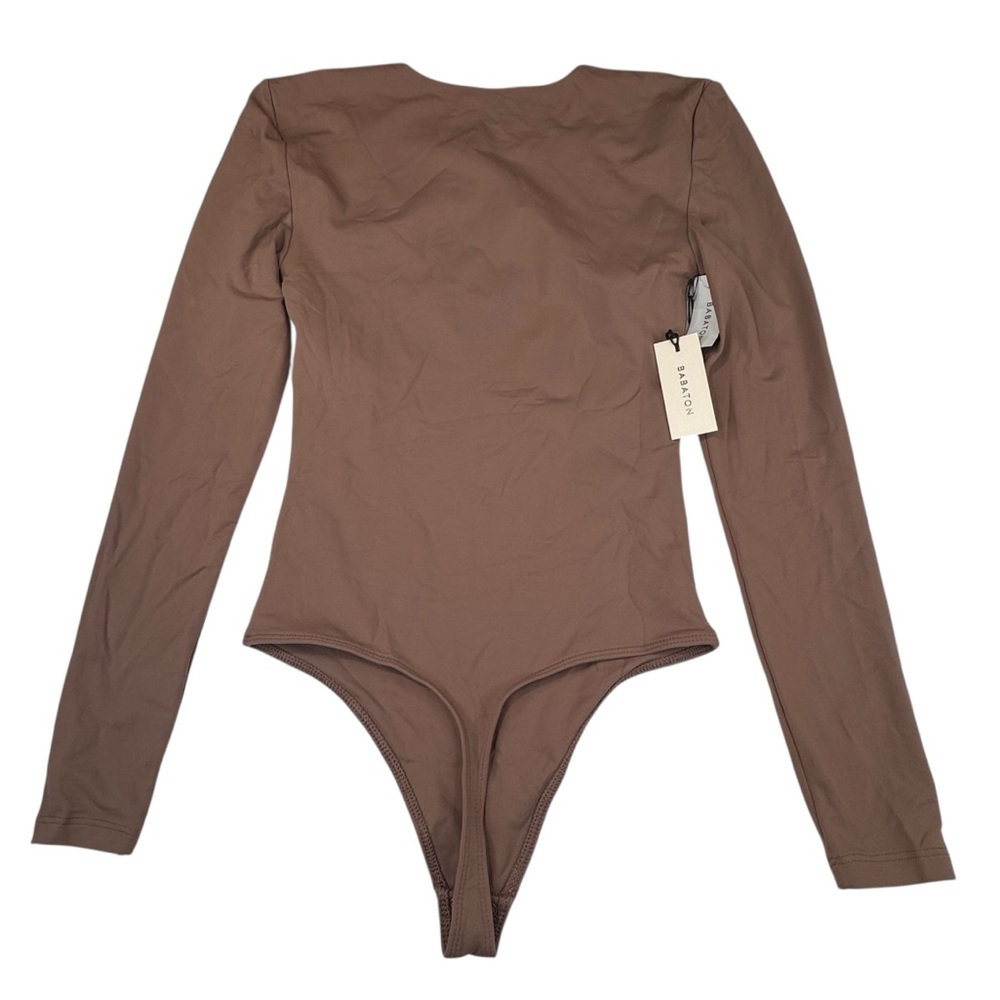 !!!!!!!   SOLD  !!!!!!!!!!!    Women's Small Deep Taupe Contour Crew Longsleeve